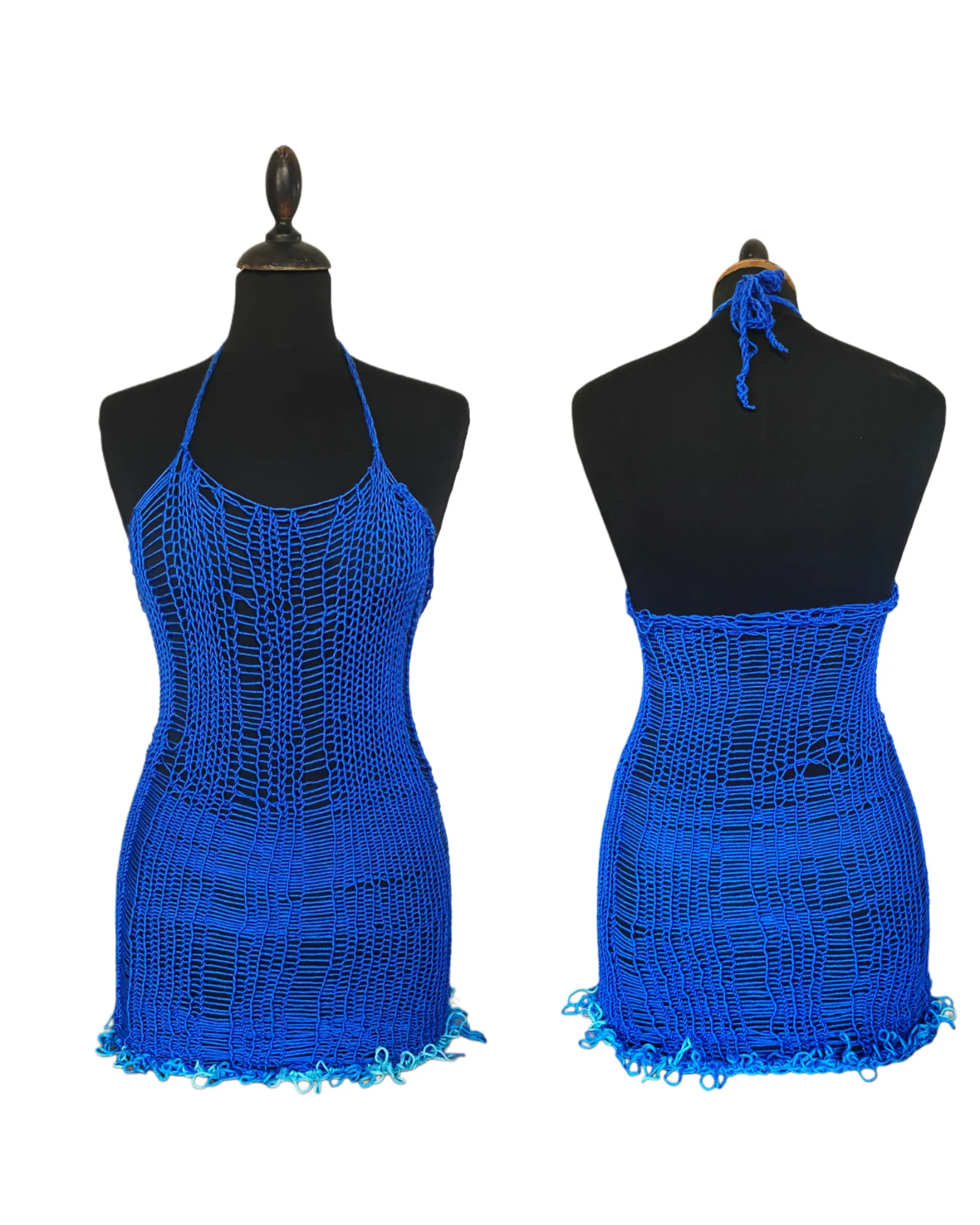 DROP STITCH KNIT DRESS