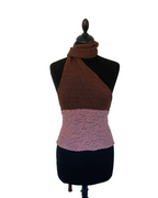 SHEA TOP : BROWN/PINK