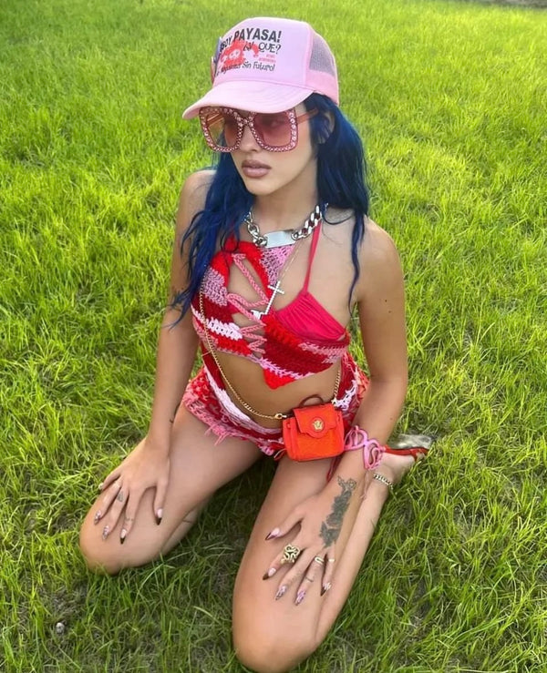 SITA ABELLÁN wearing LIZZIE MINI DRESS
