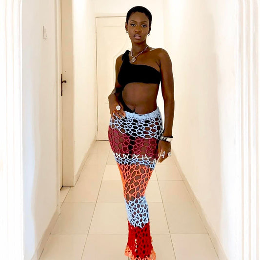 ANANSE SKIRT : APRICOT BREEZE